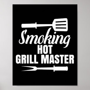 Roken Hot Grill Master BBQ Koning Koningin van de Poster
