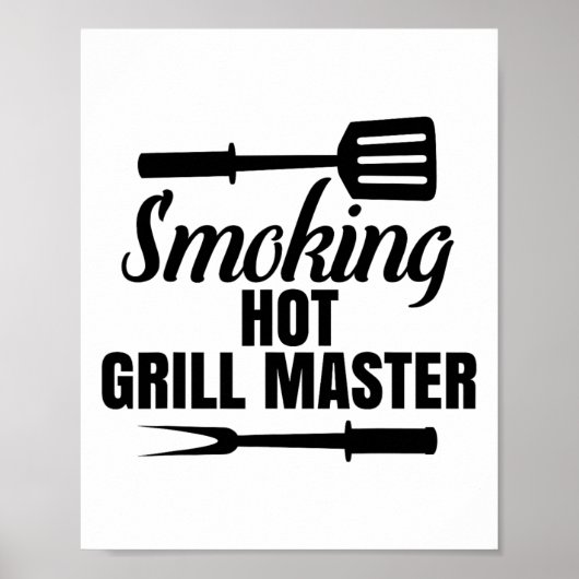 Roken Hot Grill Master BBQ Koning Koningin van de Poster (Voorkant)