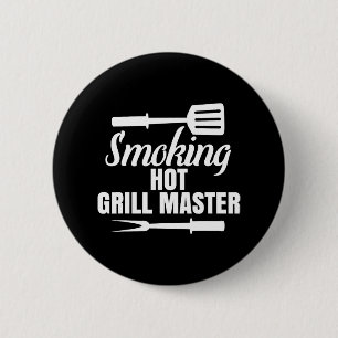 Roken Hot Grill Master BBQ Koning Koningin van de  Ronde Button 5,7 Cm