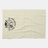 Roken Hot Grillmaster Tan Gingham Check Theedoek (Horizontaal)