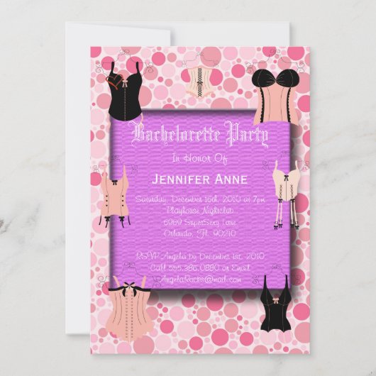 Roken Hot Pink Bachelorette Party Kaart (Voorkant)