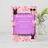 Roken Hot Pink Bachelorette Party Kaart (Staand voorkant)