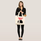 ROKEN IS NIET COOL, HET IS DOOD GROTE TOTE BAG (Voorkant (model))
