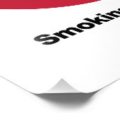 Roken is verboden. Toegestaan afdampen Foto Afdruk (Hoek)