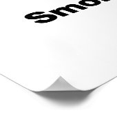 Roken is verboden. Toegestaan afdampen Poster (Hoek)