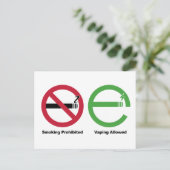 Roken is verboden. Toegestane damping Briefkaart (Staand voorkant)