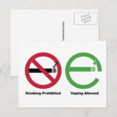 Roken is verboden. Toegestane damping Briefkaart (Voorkant / Achterkant)