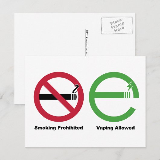 Roken is verboden. Toegestane damping Briefkaart (Voorkant / Achterkant)