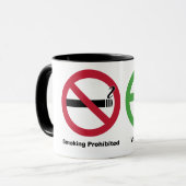 Roken is verboden. Toegestane damping Mok (Voorkant links)