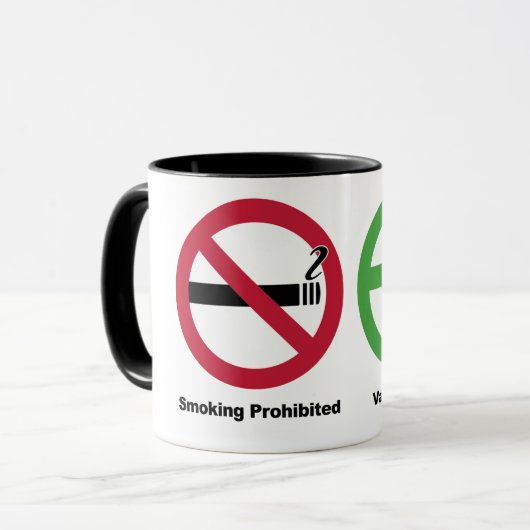 Roken is verboden. Toegestane damping Mok (Voorkant links)