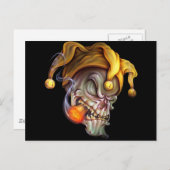 Roken Jester Skull Briefkaart (Voorkant / Achterkant)