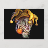 Roken Jester Skull Briefkaart (Voorkant)