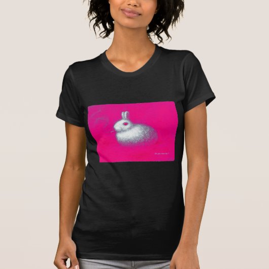 Roken konijn t-shirt (Voorkant)