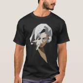 Roken Lady retro T-shirt (Voorkant)