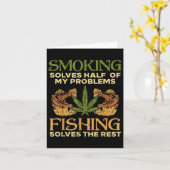 Roken lost problemen op Geviste wiet stoner pot Kaart (Gele Bloem)