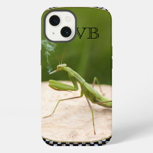 Roken Mantis Monogram terug iPhone Hoesje (Achterkant)