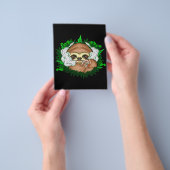 Roken met onkruid, gestonte sleuf flyer (Hand)