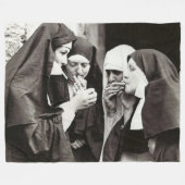 Roken Nuns  fotografie Fleece Deken (Voorkant (Horizontaal))