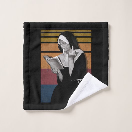 Roken Nuns Retro-stijl Bad Handdoek (Wasdoekje)