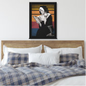 Roken Nuns Retro-stijl Canvas Afdruk (Insitu (Slaapkamer))