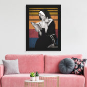 Roken Nuns Retro-stijl Canvas Afdruk (Insitu (Woonkamer))