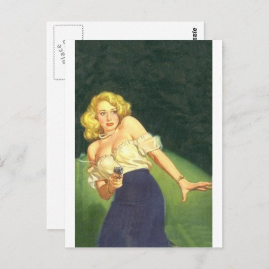 Roken Pistool Briefkaart (Voorkant / Achterkant)