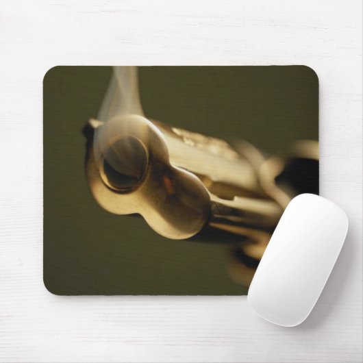 Roken Pistool Mousepad Muismat (Met muis)