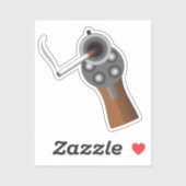 Roken Pistool Sticker (Vel)