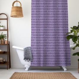 Roken Plum Glitter Stijl Horizontale Strepen Douchegordijn