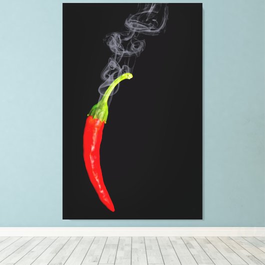 Roken Red Hot Chili Pepper Canvas (Insitu (Houten vloer))