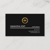 Roken Red Hot Metal Wave Sound Engineer Visitekaartje (Achterkant)