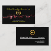 Roken Red Hot Metal Wave Sound Engineer Visitekaartje (Voorkant / Achterkant)