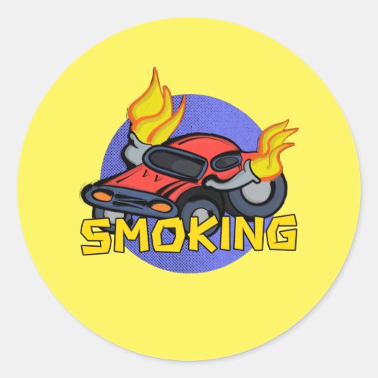 Roken Ronde Sticker (Voorkant)