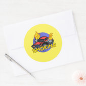 Roken Ronde Sticker (Envelop)