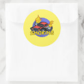 Roken Ronde Sticker (Tas)