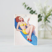 Roken Roodkop omhoog Briefkaart (Staand voorkant)