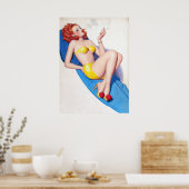 Roken Roodkop omhoog Poster (Keuken)