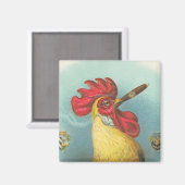 Roken Rooster Magneet (Voorkant / Achterkant)