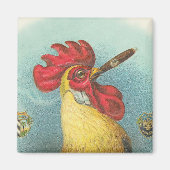 Roken Rooster Magneet (Voorkant)