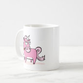 Roken Roze Unicorn Koffiemok (Voorkant links)