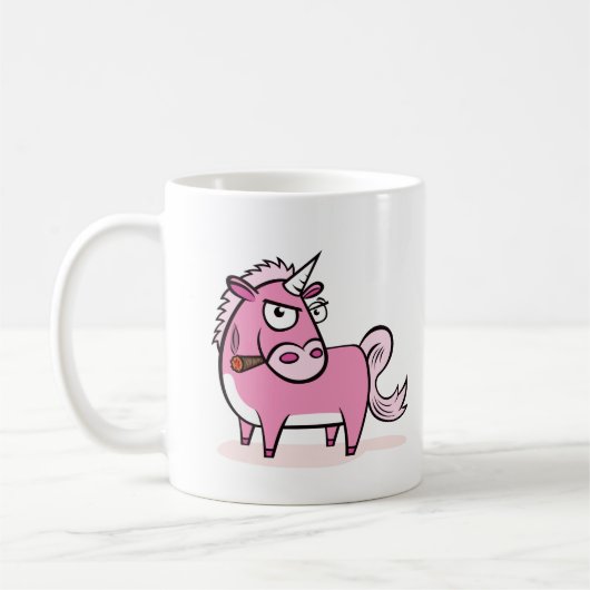 Roken Roze Unicorn Koffiemok (Links)
