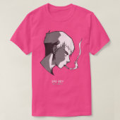 Roken Sad Boy Japanse Anime Vaporwave Gothic Senp T-shirt (Design voorkant)
