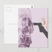 Roken schaadt uzelf, afdrukbare wandkunst briefkaart (Voorkant / Achterkant)