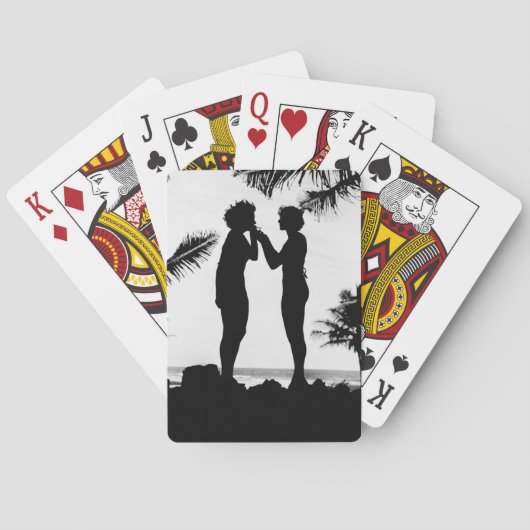 Roken Silhouette, jaren veertig Pokerkaarten (Achterkant)