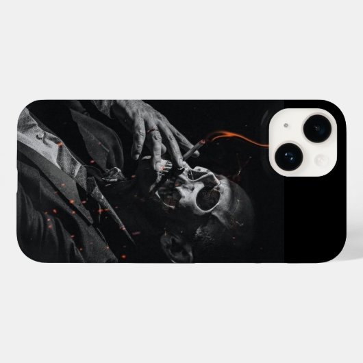 Roken Skelet Sigarette Case-Mate iPhone Case (Achterkant (horizontaal))