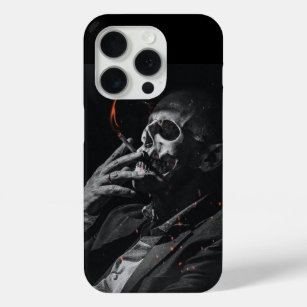 Roken Skelet Sigarette iPhone 15 Pro Case