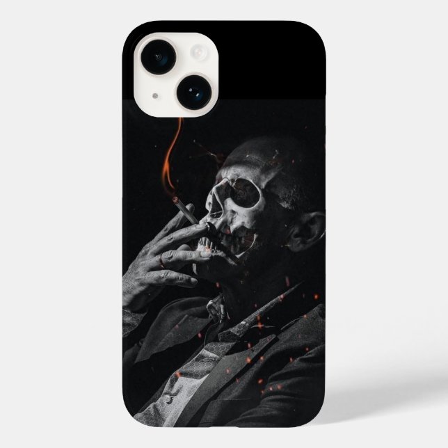 Roken Skelet Sigarette Case-Mate iPhone Hoesje (Back)