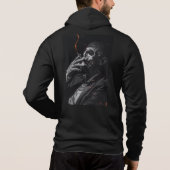 Roken Skelet Sigarette Hoodie (Achterkant)