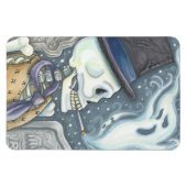 ROKEN SKELETON, CEMETERY MAGNET-rechthoek Magneet (Horizontaal)