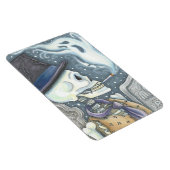 ROKEN SKELETON, CEMETERY MAGNET-rechthoek Magneet (Rechterzijde)